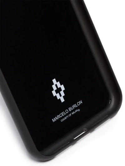 MARCELO BURLON COUNTY OF MILAN BLACK 3D LOGO IPHONE XR COVER - 黑色