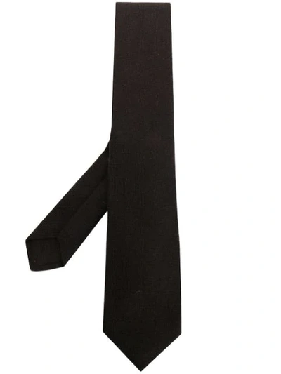 Shop Kiton Cashmere Tie In Brown