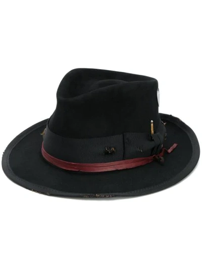 Shop Nick Fouquet Root Rail Hat In Black