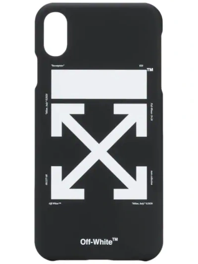 OFF-WHITE IPHONE XS MAX LOGO手机壳 - 黑色