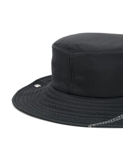 Shop A-cold-wall* Stitched Brim Hat In Black