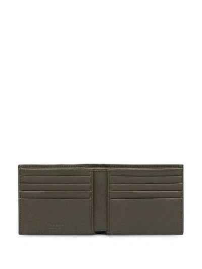 Shop Prada Bi-fold Logo Wallet In Black