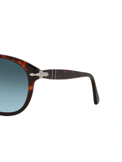 Shop Persol Tortoiseshell-effect Round Sunglasses In Braun