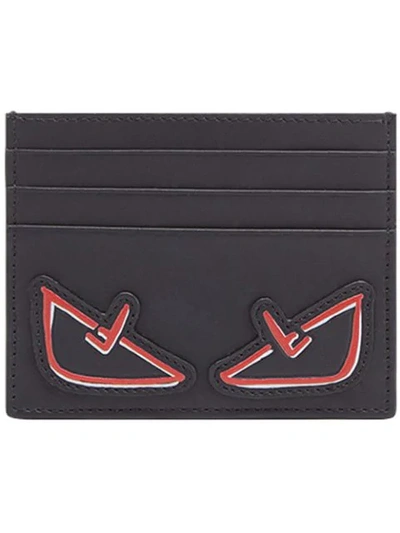 Shop Fendi Bag Bugs Card Holder In Black