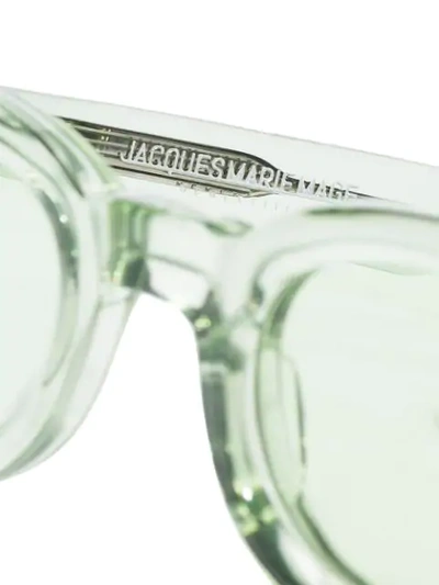 Shop Jacques Marie Mage Akira Tortoiseshell-effect Sunglasses In Green