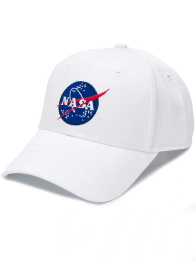 ALPHA INDUSTRIES NASA LOGO CAP - 白色