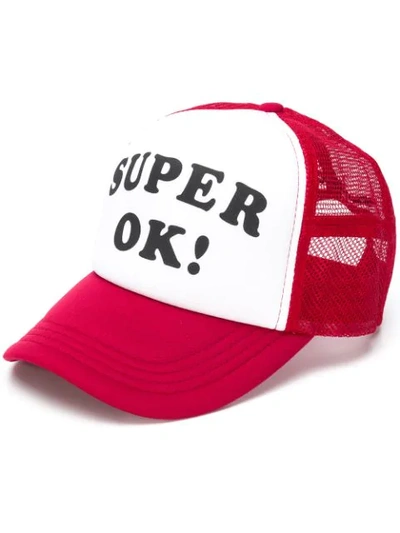Shop Deus Ex Machina Super Ok Cap In Red