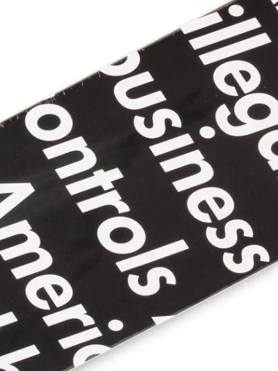 Supreme Illegal Business Skate Deck In Black