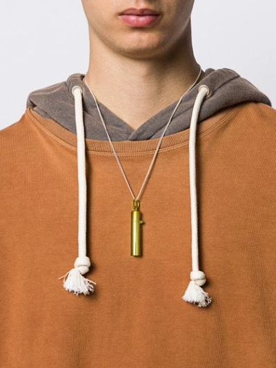 AMBUSH PILL CASE NECKLACE - 银色