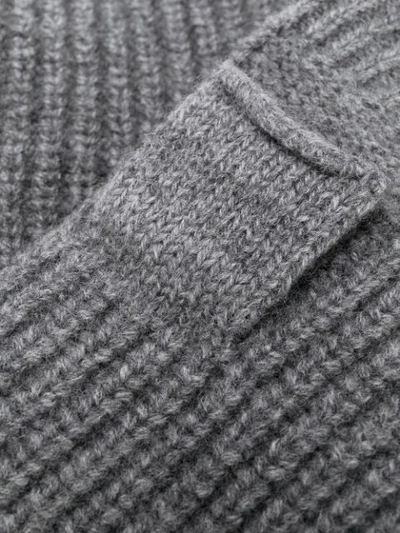 Shop Falke Fingerless Gloves - Grey