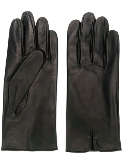 Shop Ernest W Baker Leo Gloves In Black