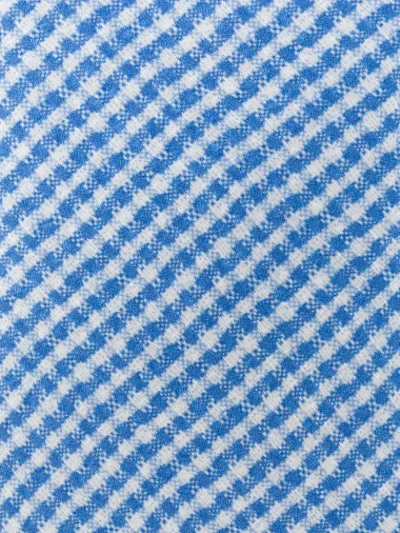 Shop Canali Gingham Tie - Blue