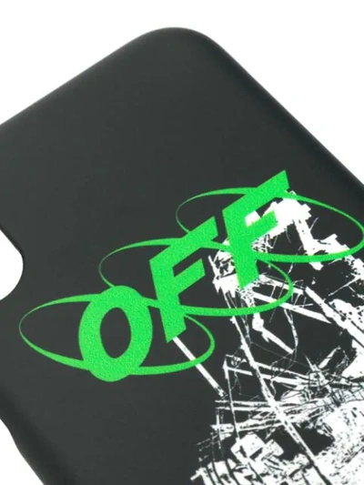 Shop Off-white Logo Print Iphone X Case In Black