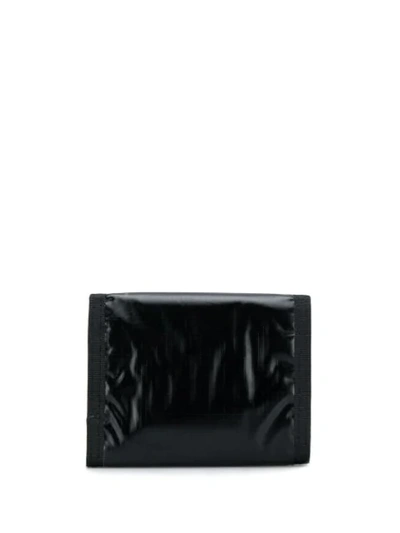 Shop Saint Laurent Nuxx Nylon Tri-fold Wallet In Black