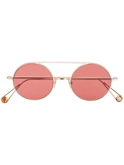 Shop Ahlem 22k Gold Plated Place D'acadie Sunglasses In Pink