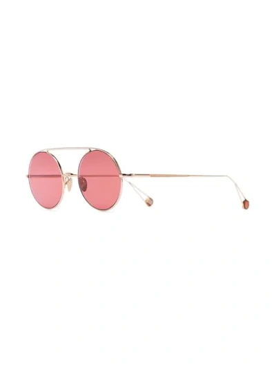 Shop Ahlem 22k Gold Plated Place D'acadie Sunglasses In Pink