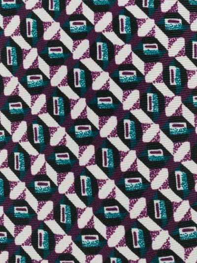 Shop Prada Geometric Pattern Tie - Multicolour