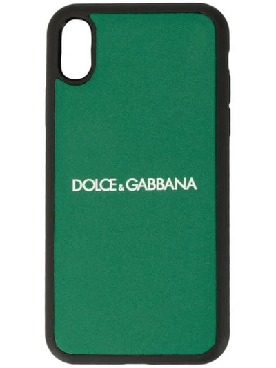 Shop Dolce & Gabbana Logo Iphone Xr Case In Green