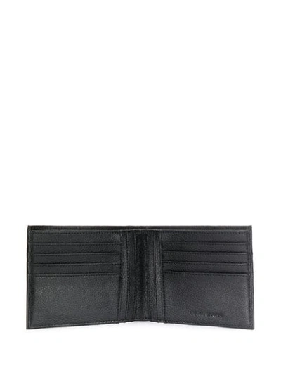Shop Emporio Armani Embossed Logo Wallet In Black