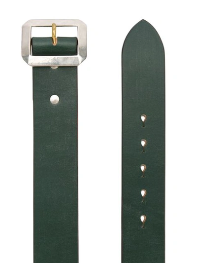 Shop Addict Clothes Japan Rectangle Buckle Belt In Green