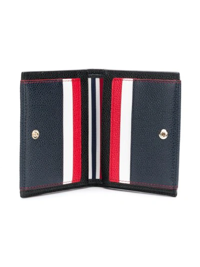 Shop Thom Browne Fun Mix Folded Cardholder Billfold In Black