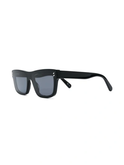 Shop Stella Mccartney Square Frame Sunglasses In Black