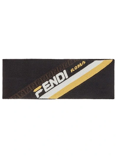 Shop Fendi Black  Mania Logo Headband