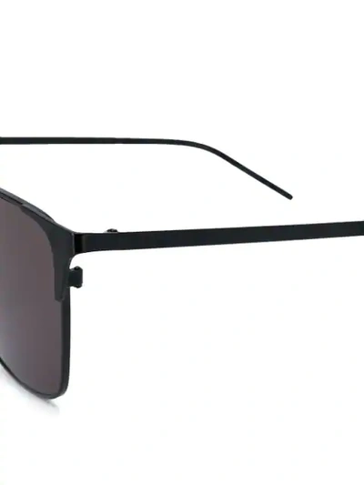 Shop Saint Laurent 280 Aviator Frame Sunglasses In Black