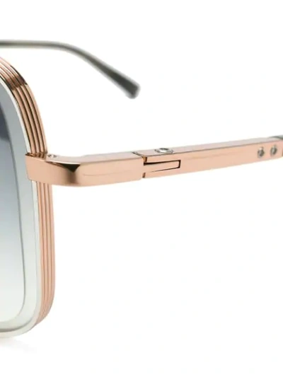 Shop Dita Eyewear Mach Five Sunglasses In Grey