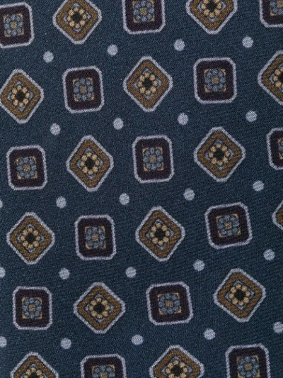 Shop Dolce & Gabbana Geometric Print Tie - Blue