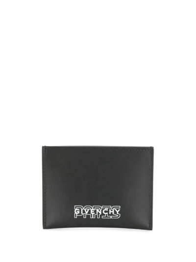 Shop Givenchy Printed Logo Cardholder In Black