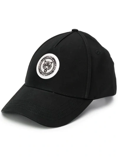 Shop Plein Sport Logo Patch Baseball Cap In Black