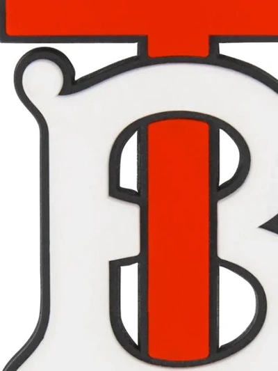 Shop Burberry Monogram Motif Key Charm In Red