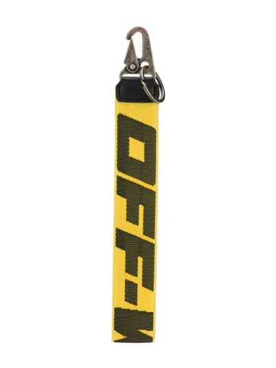 OFF-WHITE CLASP KEYCHAIN - 黄色