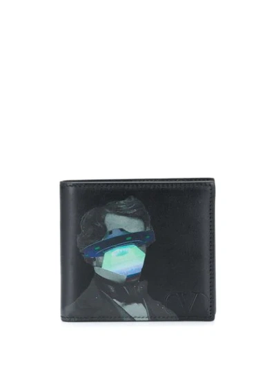 Shop Valentino Garavani Undercover Wallet In Black