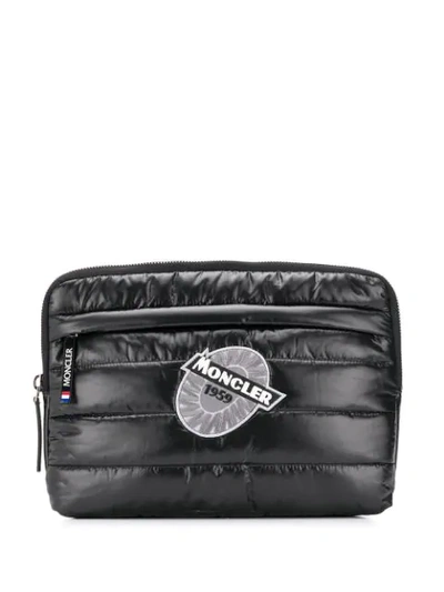 Shop Moncler Padded Computer Case In Black