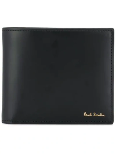 Shop Paul Smith Classic Foldover Wallet In Black