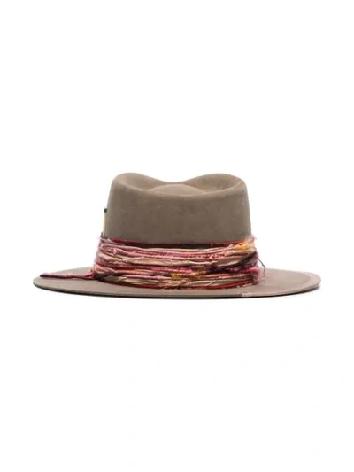 Shop Nick Fouquet Banyan Fedora Hat In Brown