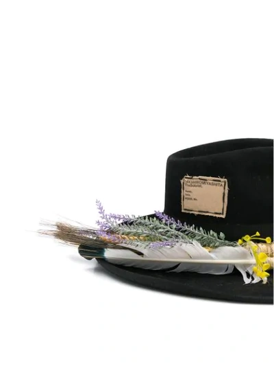 Shop Nick Fouquet Braided Trim Hat In Black