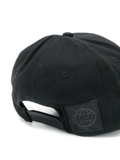 Shop Mcq By Alexander Mcqueen Embroidered Monster Baseball Cap In 1000 Black