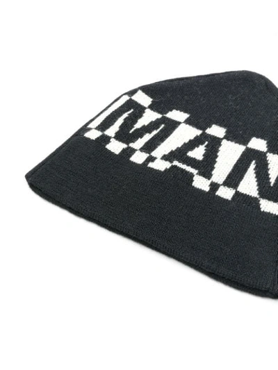 Shop Junya Watanabe Man Knitted Beanie In Black