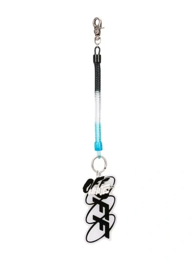 OFF-WHITE OFF WORLD KEYCHAIN - 蓝色