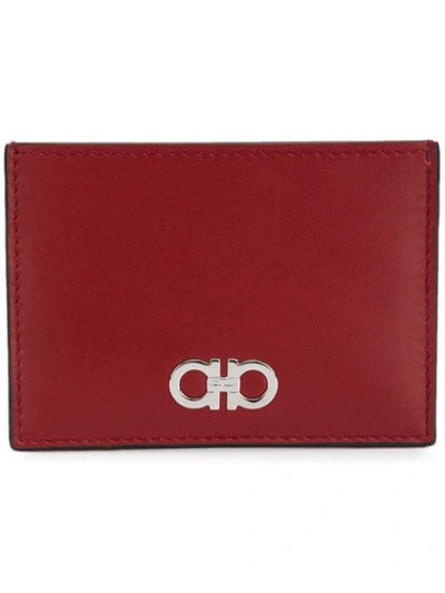 Shop Ferragamo Salvatore  Credit Card Case In Red