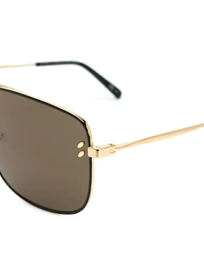 Shop Stella Mccartney Aviator Sunglasses In Metallic