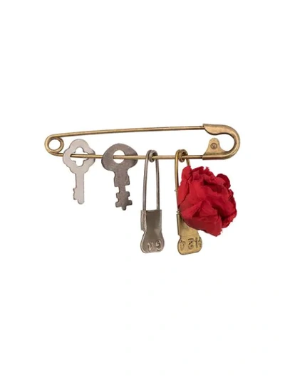 Shop Undercover Safety Pin In Gold