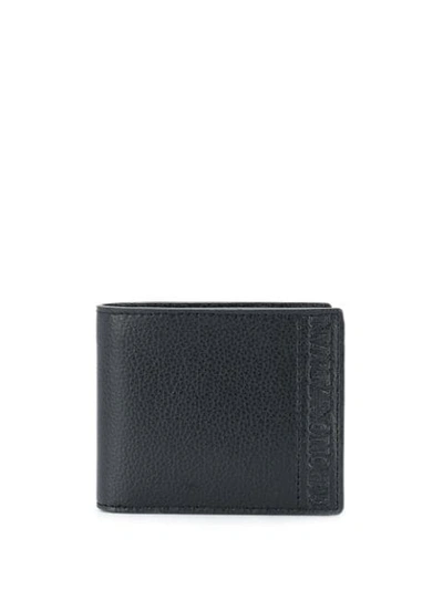 Shop Emporio Armani Embossed Logo Bifold Wallet In Black