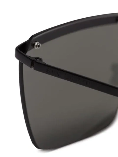 Shop Saint Laurent Black 243-003 Tinted Lens Sunglasses In 黑色