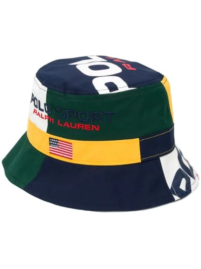 Shop Polo Ralph Lauren Sport Patchwork Bucket Hat In 001 Multi