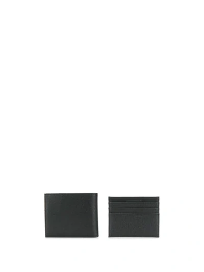 Shop Emporio Armani Logo Plaque Wallet In Black