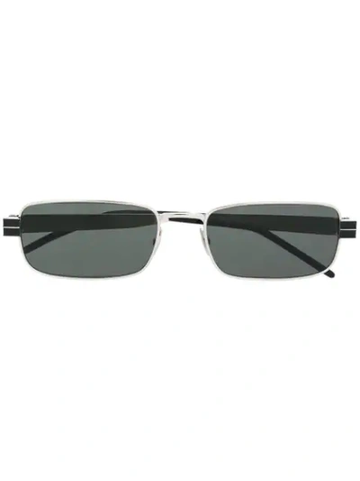 Shop Saint Laurent Monogramme Sl M49 Sunglasses In Black